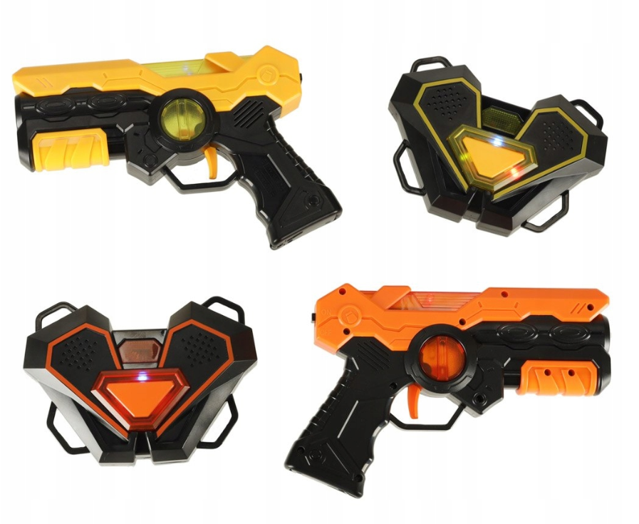 pistolet laserowy z tarczą